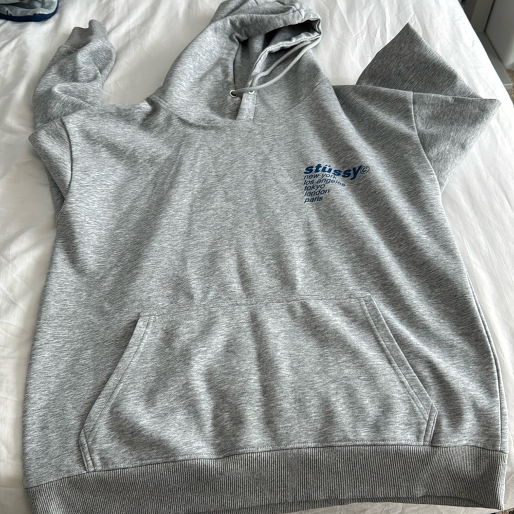 Stussy Gray Hoodie Sweater